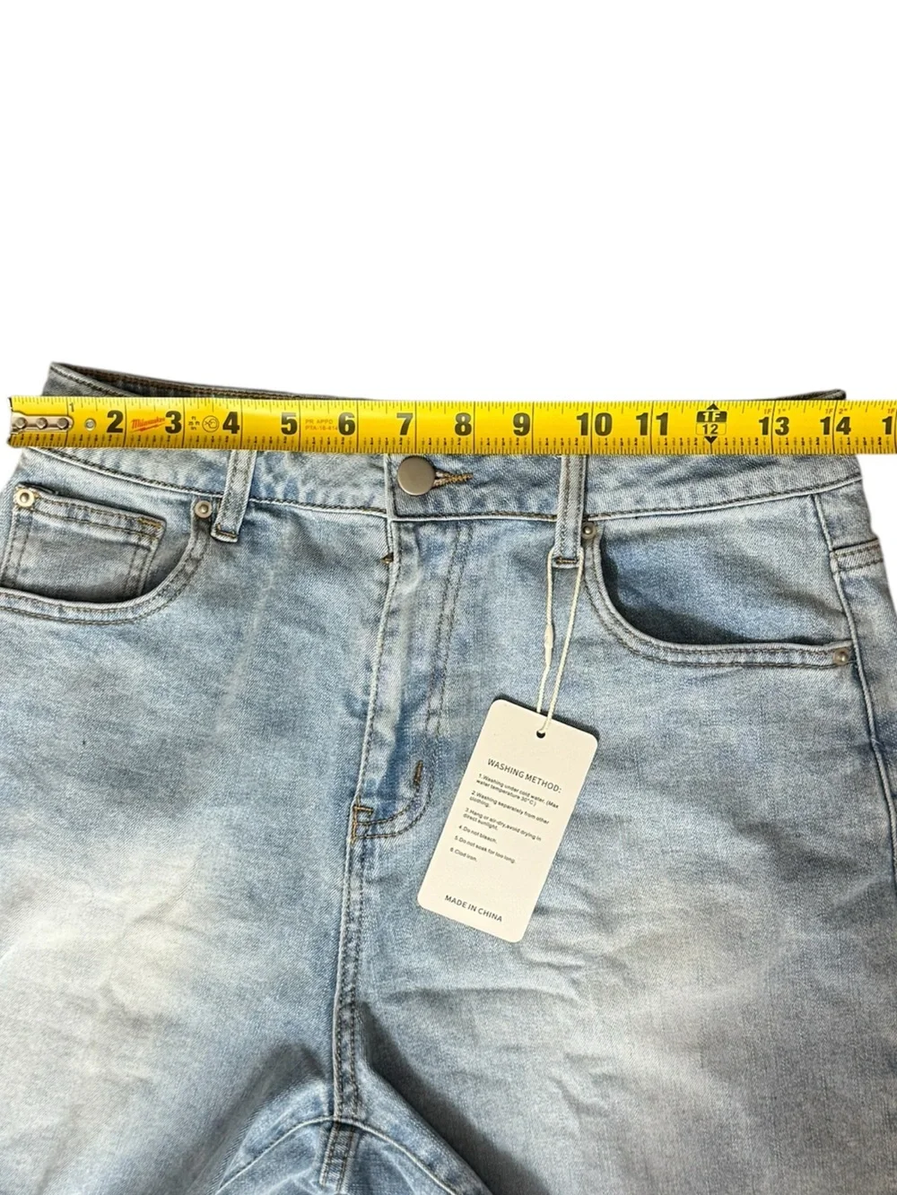 High Waist Jean Shorts Cutoff Long Denim Mom Shorts